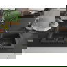 Mexen Mario granitový dvojkomorový drez 820 x 436 mm, Čierna škvrnitá, Sifón Čierna - 6504822000-76-B