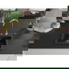Mexen Milo granitový drez 1-komorový 435 x 410 mm, čierny/zlatý metalik, sifón zlatý - 6505441000-75-G
