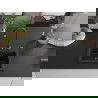 Mexen Milo granitový jednokomorový drez 435 x 410 mm, Čierna/Zlatá metalíza, Sifón Čierna - 6505441000-75-B