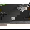 Mexen Milo granitový jednokomorový drez 435 x 410 mm, Čierna/Zlatá metalíza, Sifón Čierna - 6505441000-75-B