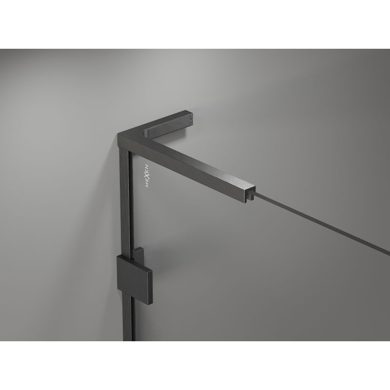 Mexen Lunar L Duo sprchová kabína pravá 105 x 90 cm, transparentná, gun gray brúsená - 834L-105P-090L-66-00