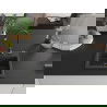 Mexen Milo granitový jednokomorový drez 435 x 410 mm, Čierna škvrnitá, Sifón Čierna - 6505441000-76-B