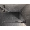 Mexen Lunar L Sprchová kabína Duo, pravá 115 x 85 cm, priehľadná, brúsená zbraňovo sivá - 834L-115P-085L-66-00