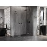 Mexen Lunar L Duo sprchová kabína s pravým otváraním 120 x 85 cm, transparentná, brúsená gun gray - 834L-120P-085L-66-00
