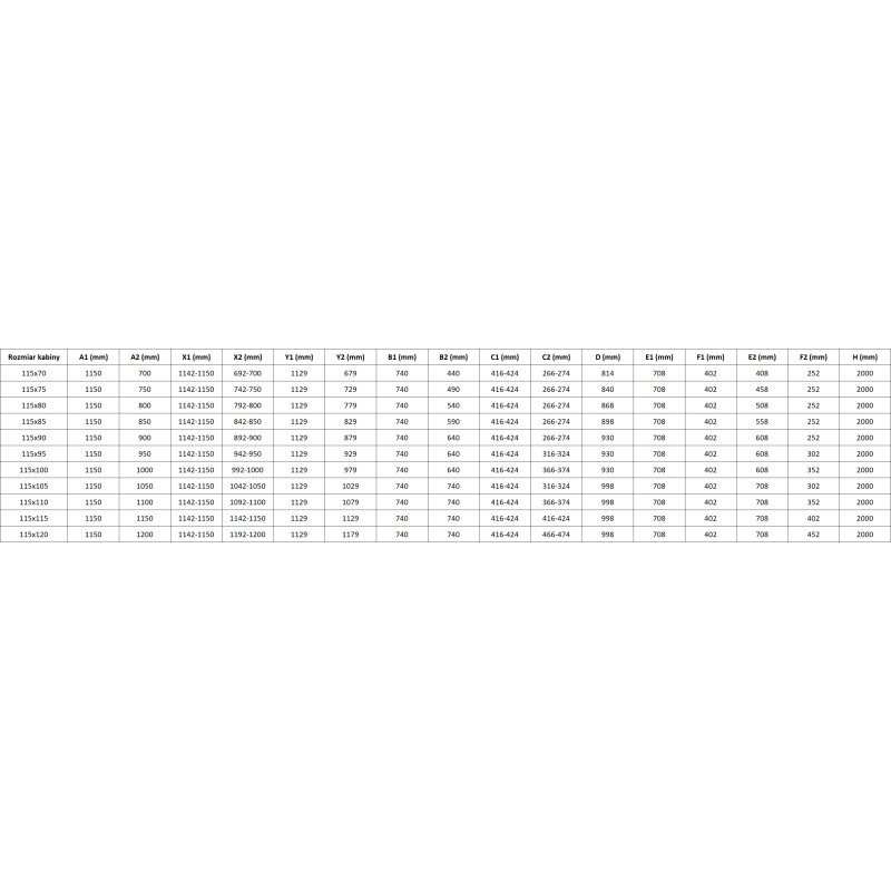 Mexen Lunar L Duo sprchová kabína otočná pravá 115 x 100 cm, transparentná, brúsená meď - 834L-115P-100L-65-00