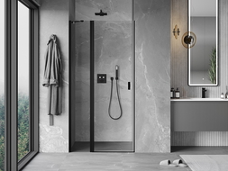 Mexen Mist sprchové dvere jednokrídlové 110 cm, transparentné, čierne - 8A4-110-000-70-00