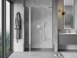 Mexen Mist sprchové dvere otváracie 155 cm, priehľadné, chróm - 8A4-155-001-01-00