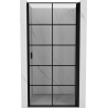 Mexen Mist-B sprchové dvere výklopné pravé 80 cm, čierna mriežka, čierne - 8A2-080-000-70-77-P