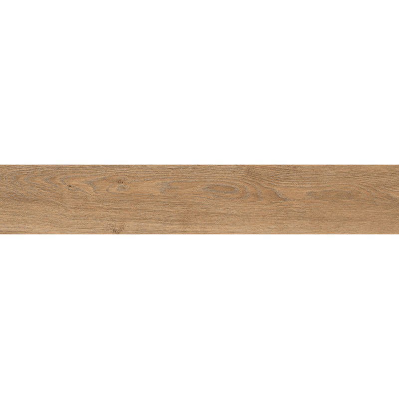 Mexen Wood Ville Hnedý glazúrovaný gres rekt. G1, podlahová a stenová dlaždica s imitáciou dreva 120 x 20 cm, carving