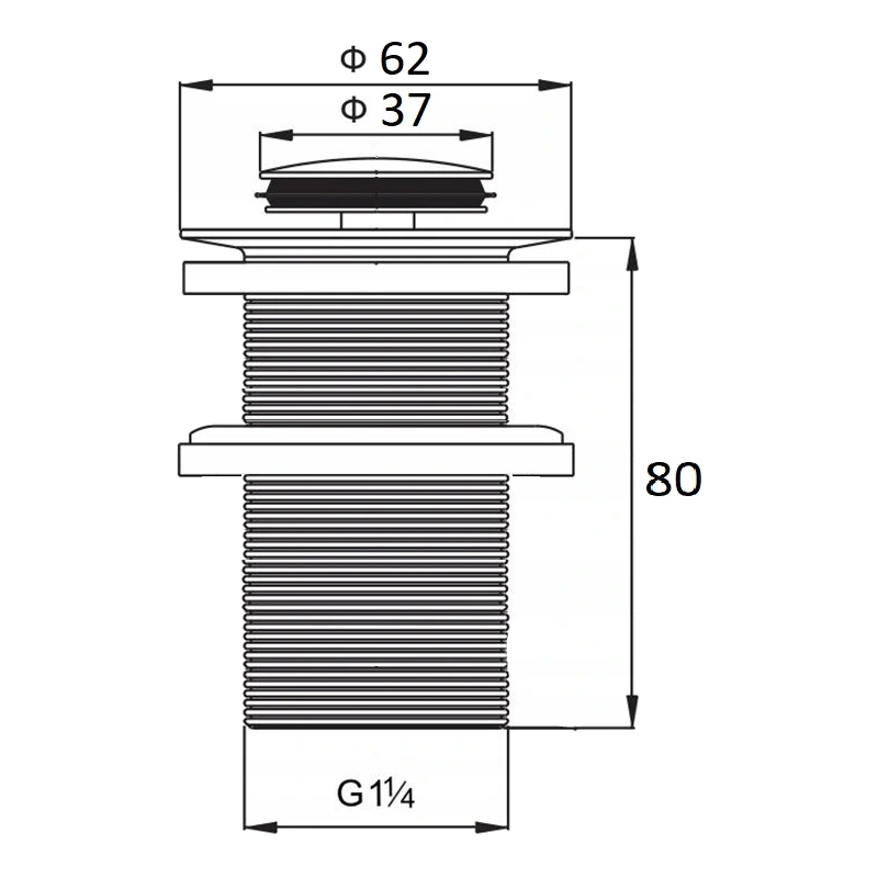 Mexen kork klik-klak malý okrúhly, zlatý - 79915-50