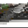 Mexen Elias granitový jednokomorový drez s odkvapkávačom 795 x 480 mm, Čierna škvrnitá, Sifón Zlatá - 6511791005-76-G