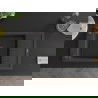 Mexen Elias granitový jednokomorový drez s odkvapkávačom 795 x 480 mm, Čierna škvrnitá, Sifón Čierna - 6511791005-76-B
