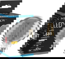 Mexen Vintis LED žiarovka filament E27, G95, 8W, Teplá - 2700K, 680 lm, dymová - L157-E27-0827-70