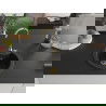 Mexen Diego jednodrezový granitový drez 488 x 480 mm, čierny/zlatý metalický, zlatý sifón - 6512481000-75-G