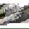 Mexen Diego jednodrezový granitový drez 488 x 480 mm, čierny/zlatý metalický, zlatý sifón - 6512481000-75-G