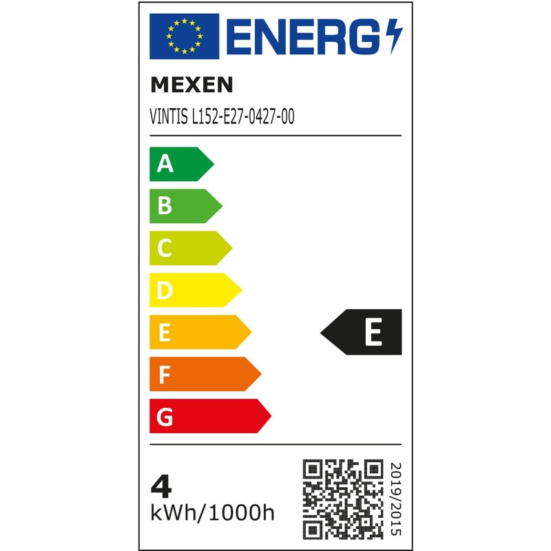Mexen Vintis Žiarovka filament LED E27, ST64, 4W, Teplá - 2700K, 470 lm, číra - L152-E27-0427-00