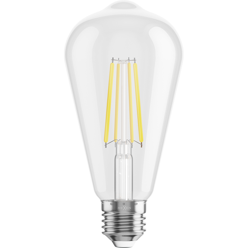 Mexen Vintis LED žiarovka filament E27, ST64, 8W, Neutrálna - 4000K, 1055 lm, číra - L152-E27-0840-00