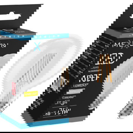Mexen Vintis LED vlákno žiarovka E27, G80, 8W, Teplá - 2700K, 1055 lm, číra - L155-E27-0827-00