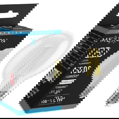 Mexen Vintis LED filamentová žiarovka E27, G80, 10W, Neutrálna - 4000K, 1320 lm, číra - L155-E27-1040-00