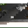 Mexen Diego granitový jednokomorový drez 488 x 480 mm, Čierna/Zlatá metalíza, Sifón Čierna - 6512481000-75-B