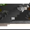 Mexen Diego granitový jednokomorový drez 488 x 480 mm, Čierna škvrnitá, Sifón Čierna - 6512481000-76-B