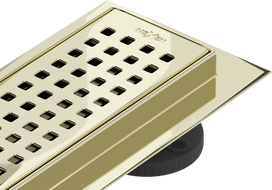 Mexen Flat M08 líniový odtok 90 cm, zlatý - 1525090-15