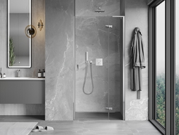 Mexen Mist-H L sprchové dvere otočné pravé 100 cm, transparentné, chróm - 8A5L-100-000-01-00-P