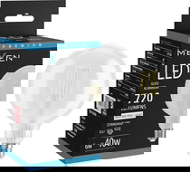 Mexen Vintis LED žiarovka s filamentom E27, G125, 6W, Neutrálna - 4000K, 720 lm, číra - L158-E27-0640-00