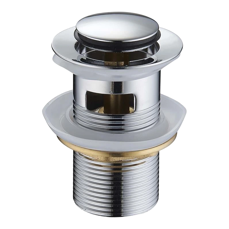 Mexen zátka klik-klak malá okrúhla s prepadom, chróm - 79925-00