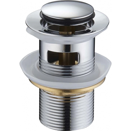 Mexen zátka klik-klak malá okrúhla s prepadom, chróm - 79925-00