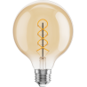 Mexen Vintis LED žiarovka filament špirála E27, G95, 6W, Teplá - 2200K, 530 lm, jantárová - L167-E27-0622-50
