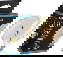 Mexen Vintis LED žiarovka filament špirála E27, G95, 6W, Teplá - 2700K, 530 lm, jantárová - L167-E27-0627-50