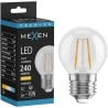 Mexen Vintis Žiarovka filament LED E27, G45, 2W, Teplá - 2700K, 240 lm, číra - L156-E27-0227-00