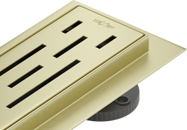 Mexen Flat 360° M01 otočný líniový odtok 100 cm, zlatý kartáčovaný - 1A20100-40