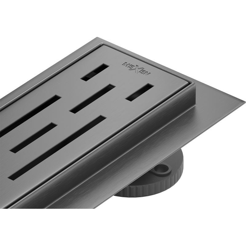 Mexen Flat 360° M01 rotačný líniový odtok 80 cm, brúsená tmavosivá - 1E20080-40