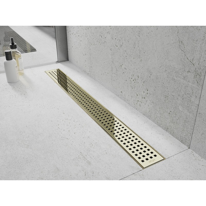 Mexen Flat M08 kryt na lineárny odtok 80 cm, zlatý - 1525080