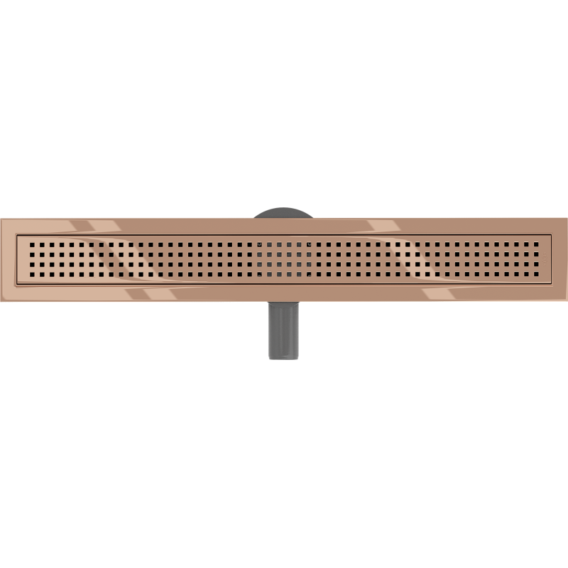 Mexen Flat 360° M08 otočný lineárny odtok 70 cm, ružové zlato - 1625070-40
