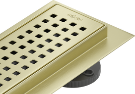 Mexen Flat 360° M08 otočný líniový odtok 80 cm, zlatý kartáčovaný - 1A25080-40
