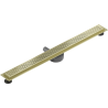 Mexen Flat 360° M08 otočný líniový odtok 80 cm, zlatý kartáčovaný - 1A25080-40
