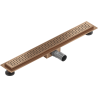 Mexen Flat M08 lineárny odtok 70 cm, kartáčovaná meď - 1C25070-15