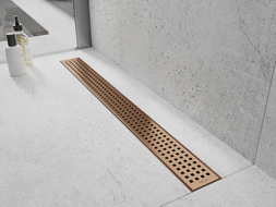 Mexen Flat M08 líniový odtok 90 cm, brúsená meď - 1C25090-15