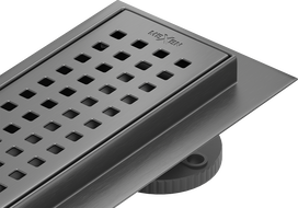 Mexen Flat 360° M08 otočný lineárny odtok 100 cm, kartáčovaná gun gray - 1E25100-40