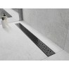 Mexen Flat M12 kryt na lineárny odtok 60 cm, čierny - 1721060