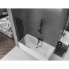 Mexen Velar L 2-krídlový sklápací vaňový záves 80 x 150 cm, grafit, brúsená gun gray - 896-080-003-41-66