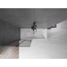 Mexen Velar L 2-krídlový sklápací vaňový záves 80 x 150 cm, grafit, brúsená gun gray - 896-080-003-41-66