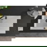 Mexen Cesar granitový jednokomorový drez s odkvapkávačom 775 x 470 mm, Biela, Sifón Čierna - 6514771010-20-B
