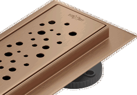 Mexen Flat M12 lineárny odtok 50 cm, kartáčovaná meď - 1C21050-15