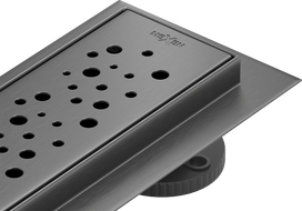 Mexen Flat 360° M12 otočný líniový odtok 100 cm, brúsená zbraňová sivá - 1E21100-40