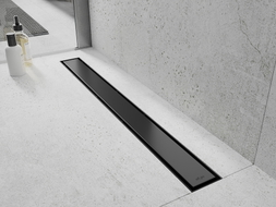 Mexen Flat M13 líniový odtok 2v1 150 cm, čierny - 1710150