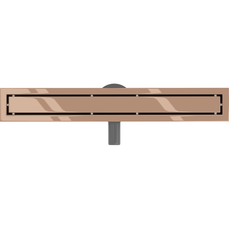 Mexen Flat 360° M13 otočný lineárny odtok 2v1 50 cm, ružové zlato - 1610050-40